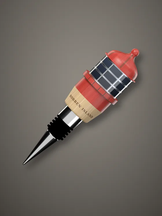 The Robben Island Lighthouse Lantern wine stopper